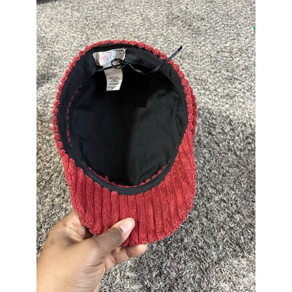 Free People Rust Red Corduroy Baseball Cap Hat Adjustable One Size - Picture 5 of 7